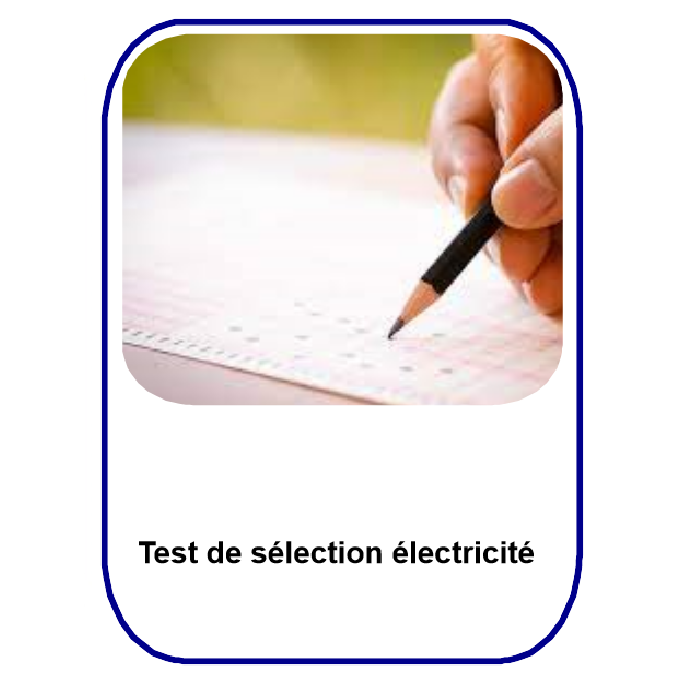 Test de sélection  Électricité